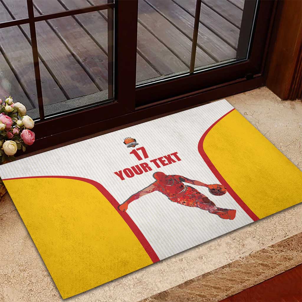 Custom Espana Basketball Spain Rubber Doormat Baloncesto Come on La Roja White Style