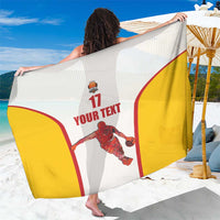 Custom Espana Basketball Spain Sarong Baloncesto Come on La Roja White Style