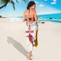 Custom Espana Basketball Spain Sarong Baloncesto Come on La Roja White Style