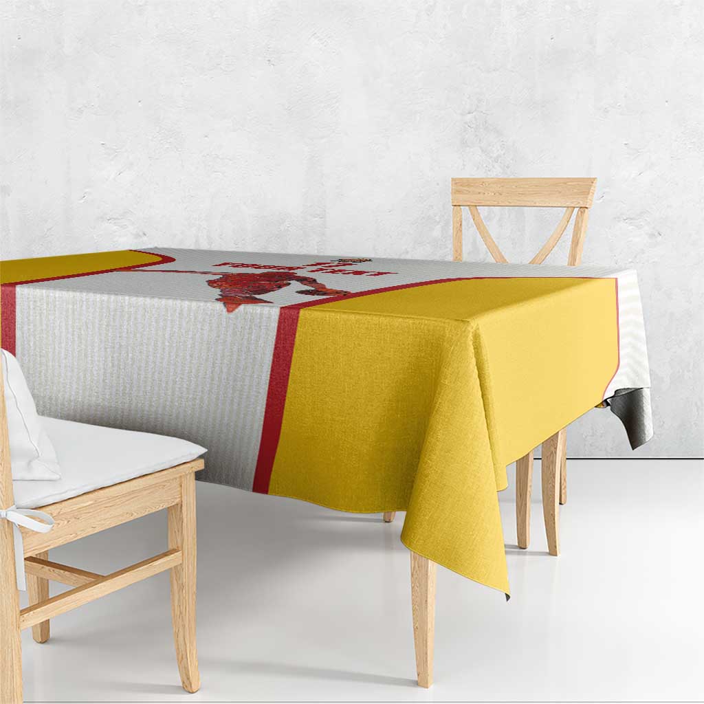 Custom Espana Basketball Spain Tablecloth Baloncesto Come on La Roja White Style