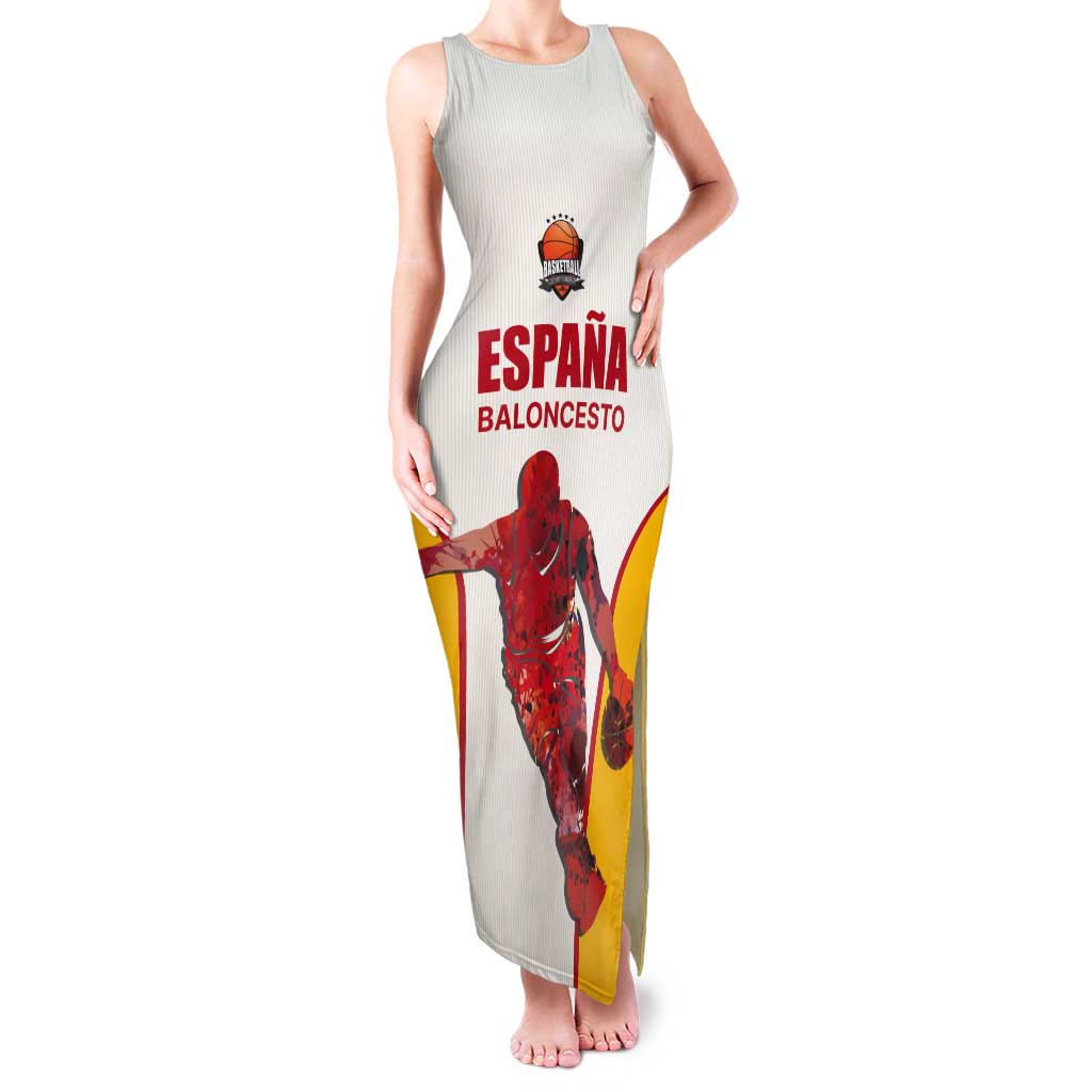 Custom Espana Basketball Spain Tank Maxi Dress Baloncesto Come on La Roja White Style