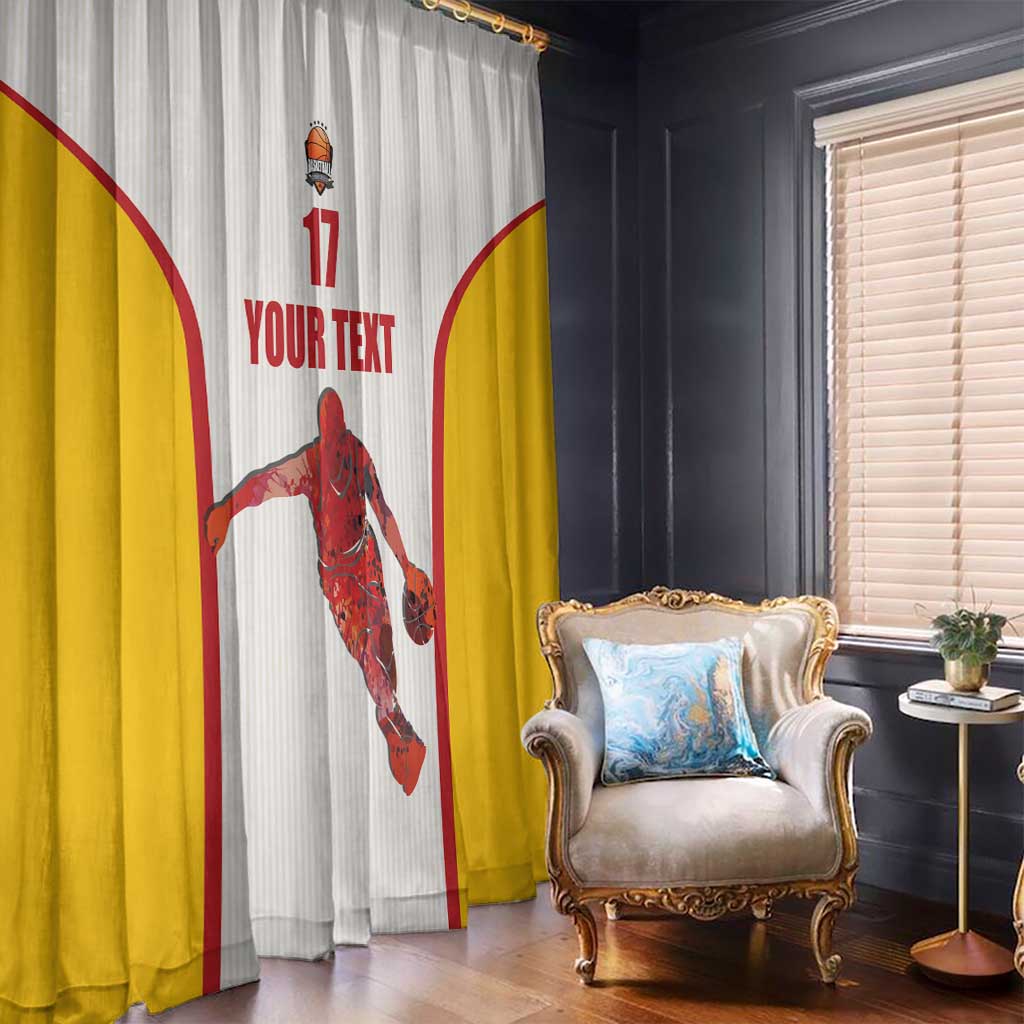 Custom Espana Basketball Spain Window Curtain Baloncesto Come on La Roja White Style