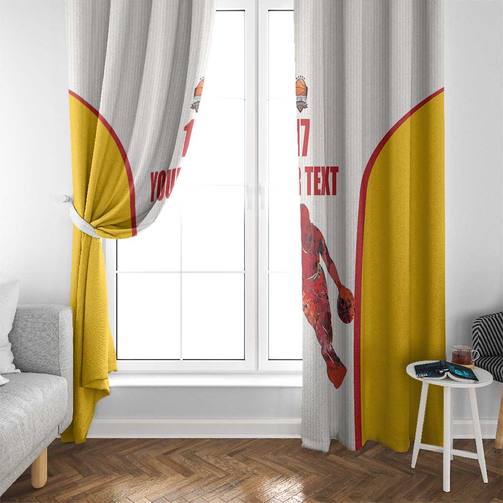 Custom Espana Basketball Spain Window Curtain Baloncesto Come on La Roja White Style