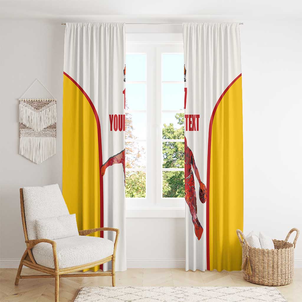 Custom Espana Basketball Spain Window Curtain Baloncesto Come on La Roja White Style
