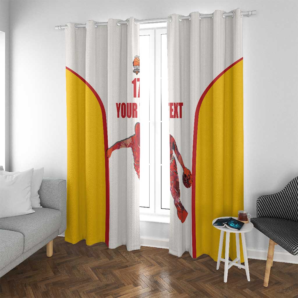 Custom Espana Basketball Spain Window Curtain Baloncesto Come on La Roja White Style