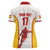 Custom Espana Basketball Spain Women Polo Shirt Baloncesto Come on La Roja White Style
