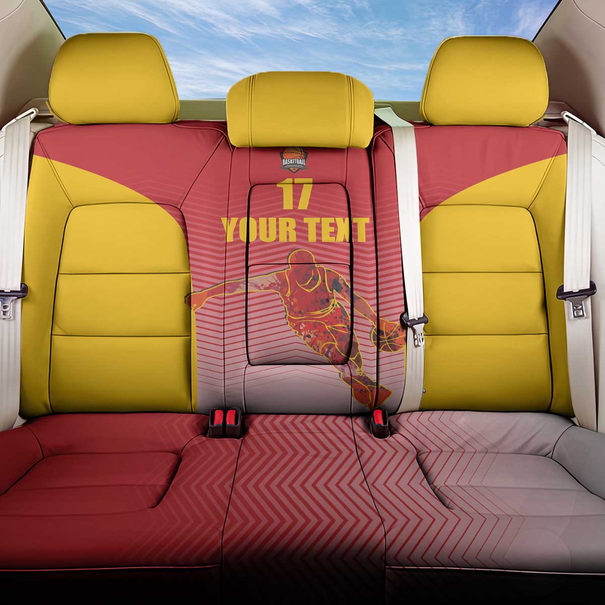 Custom Espana Basketball Spain Back Car Seat Cover Baloncesto Come on La Roja Red Style