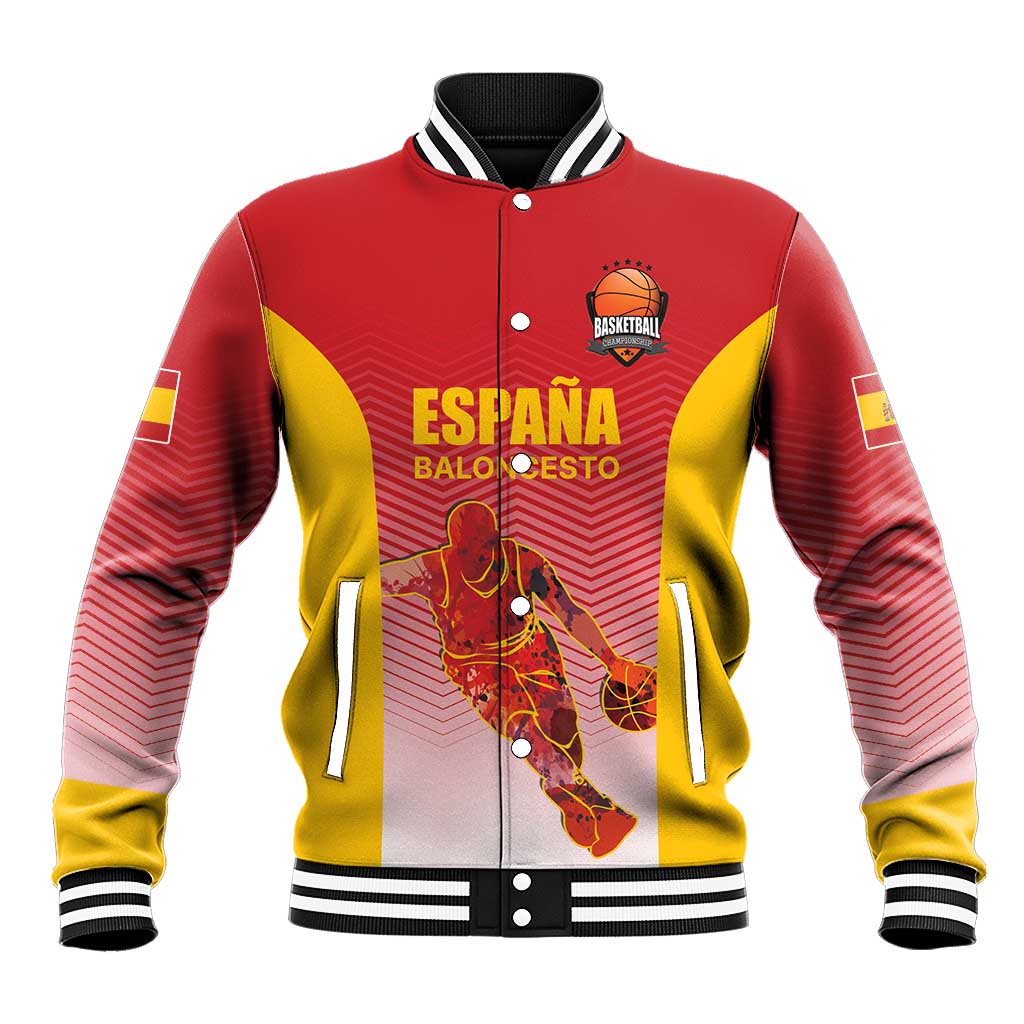 Custom Espana Basketball Spain Baseball Jacket Baloncesto Come on La Roja Red Style