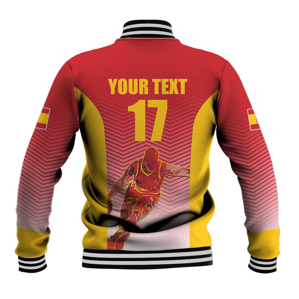 Custom Espana Basketball Spain Baseball Jacket Baloncesto Come on La Roja Red Style