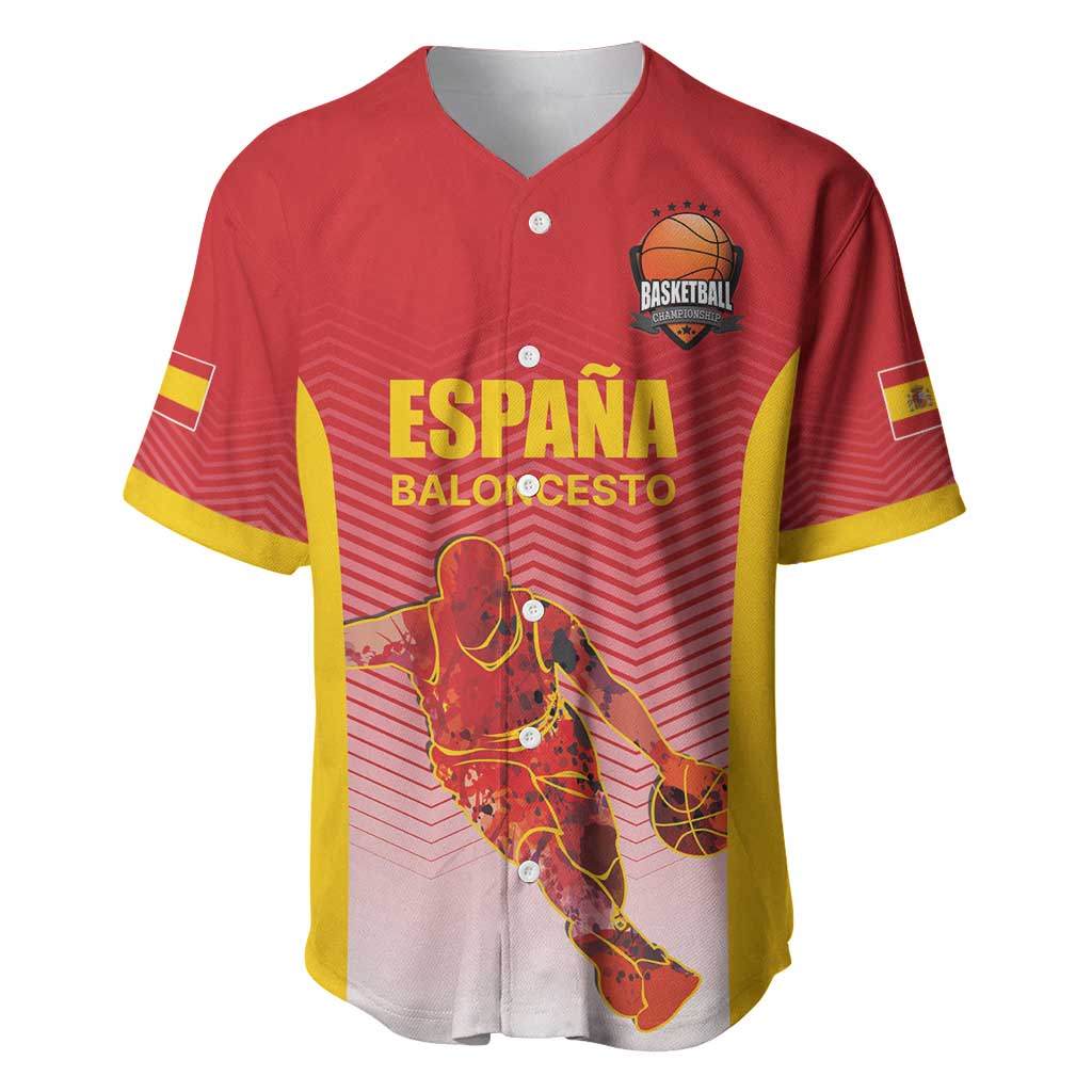 Custom Espana Basketball Spain Baseball Jersey Baloncesto Come on La Roja Red Style
