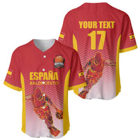 Custom Espana Basketball Spain Baseball Jersey Baloncesto Come on La Roja Red Style
