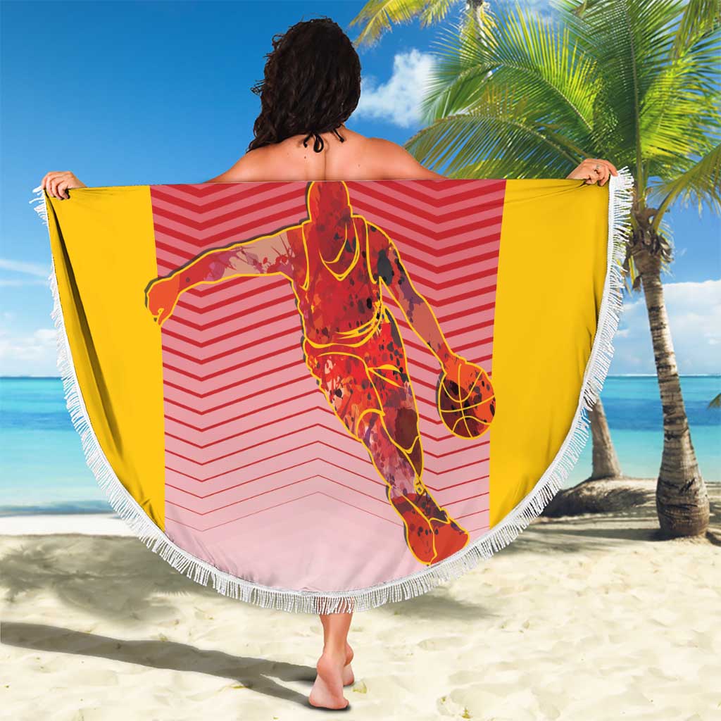 Custom Espana Basketball Spain Beach Blanket Baloncesto Come on La Roja Red Style