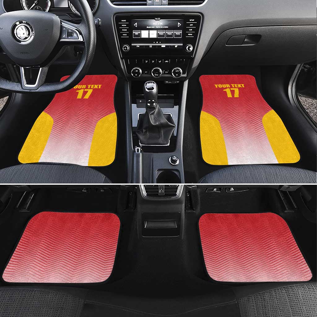 Custom Espana Basketball Spain Car Mats Baloncesto Come on La Roja Red Style