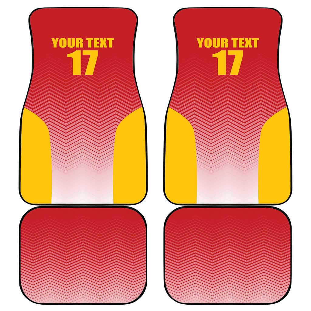 Custom Espana Basketball Spain Car Mats Baloncesto Come on La Roja Red Style