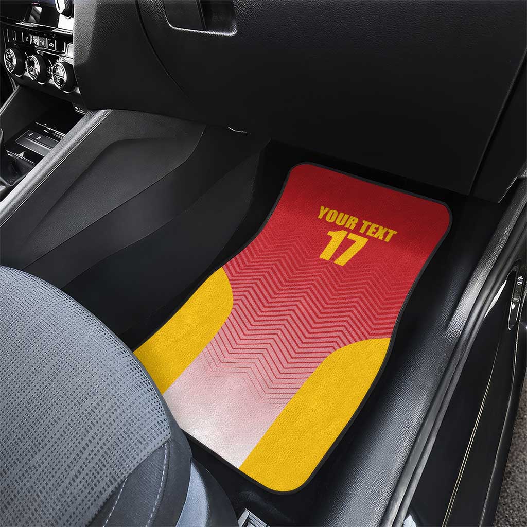 Custom Espana Basketball Spain Car Mats Baloncesto Come on La Roja Red Style