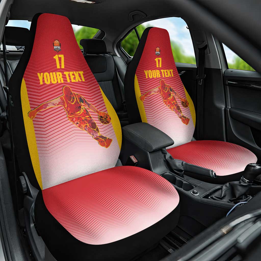 Custom Espana Basketball Spain Car Seat Cover Baloncesto Come on La Roja Red Style