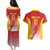 Custom Espana Basketball Spain Couples Matching Puletasi and Hawaiian Shirt Baloncesto Come on La Roja Red Style