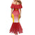 Custom Espana Basketball Spain Family Matching Mermaid Dress and Hawaiian Shirt Baloncesto Come on La Roja Red Style