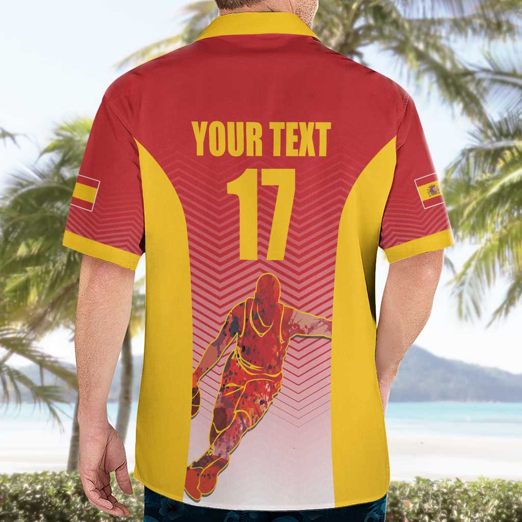 Custom Espana Basketball Spain Hawaiian Shirt Baloncesto Come on La Roja Red Style
