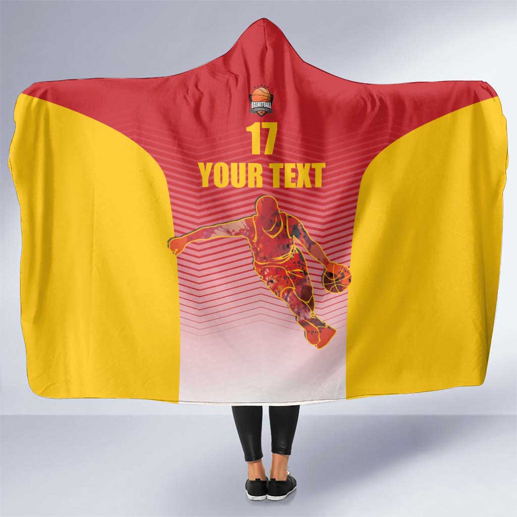 Custom Espana Basketball Spain Hooded Blanket Baloncesto Come on La Roja Red Style