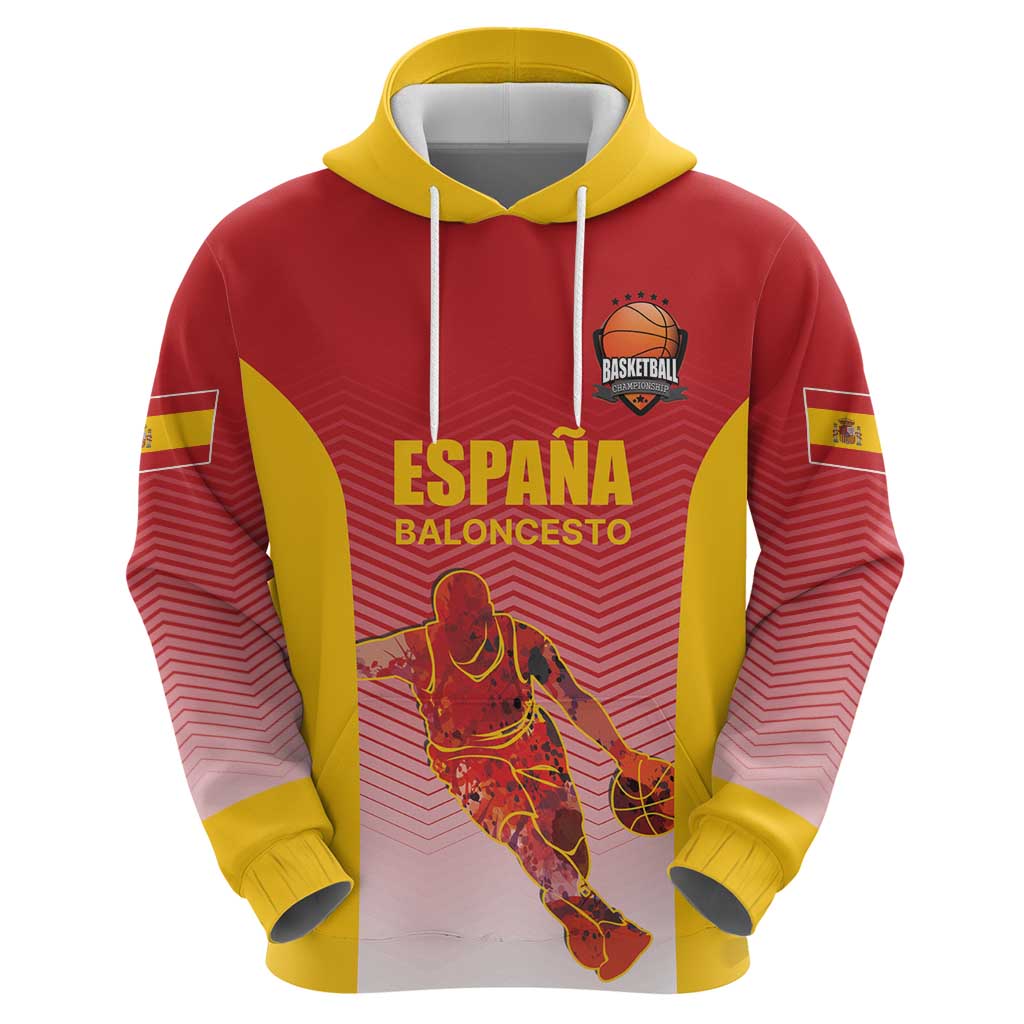 Custom Espana Basketball Spain Hoodie Baloncesto Come on La Roja Red Style