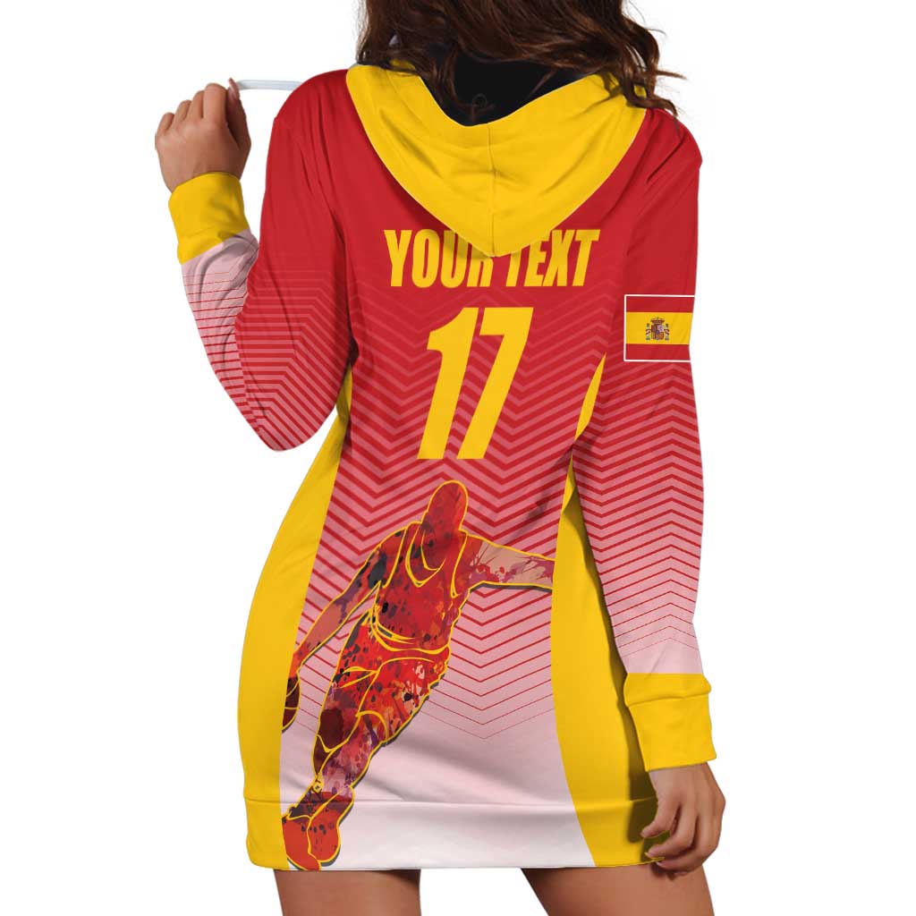 Custom Espana Basketball Spain Hoodie Dress Baloncesto Come on La Roja Red Style