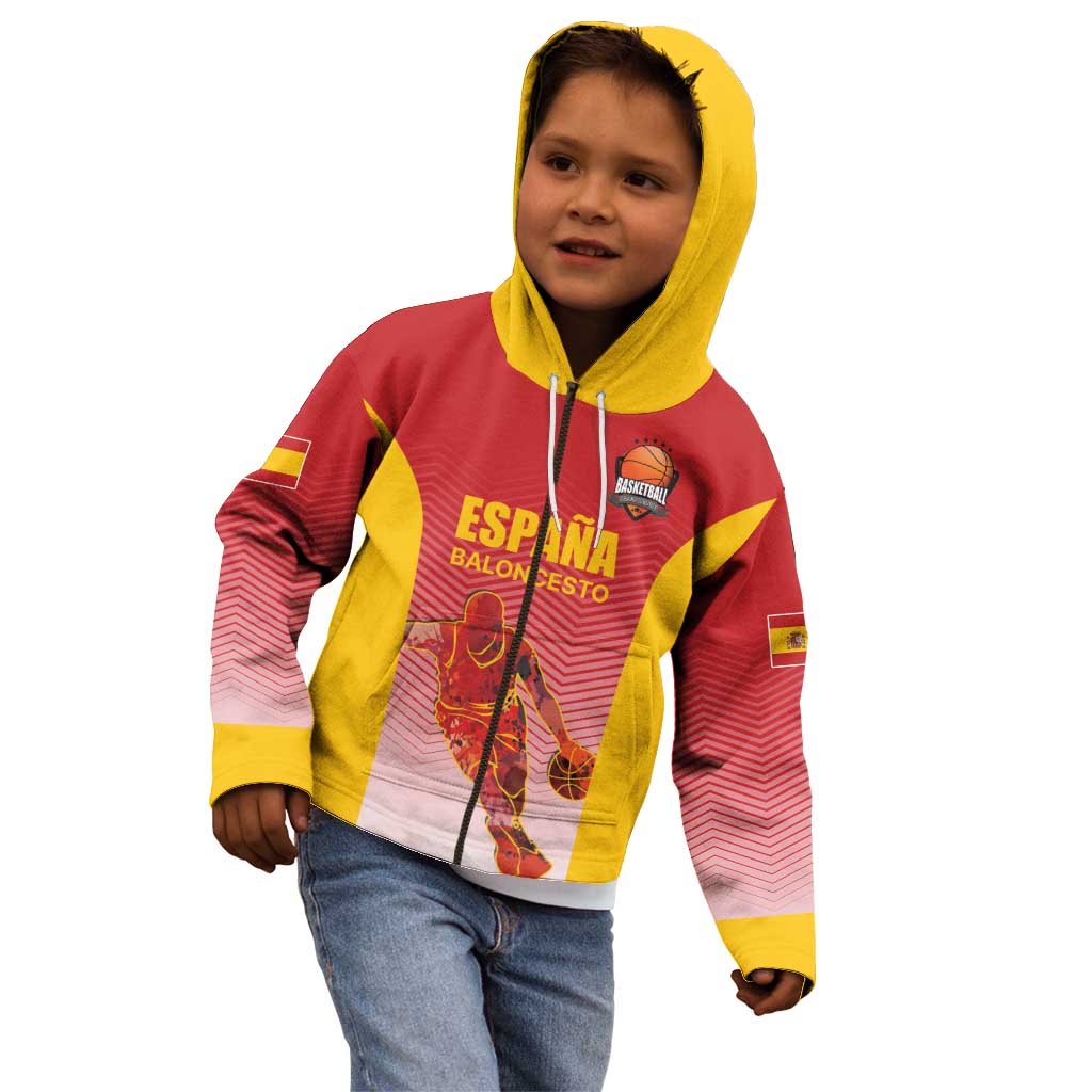 Custom Espana Basketball Spain Kid Hoodie Baloncesto Come on La Roja Red Style