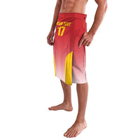 Custom Espana Basketball Spain Lavalava Baloncesto Come on La Roja Red Style