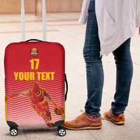 Custom Espana Basketball Spain Luggage Cover Baloncesto Come on La Roja Red Style