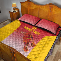 Custom Espana Basketball Spain Quilt Bed Set Baloncesto Come on La Roja Red Style