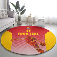 Custom Espana Basketball Spain Round Carpet Baloncesto Come on La Roja Red Style