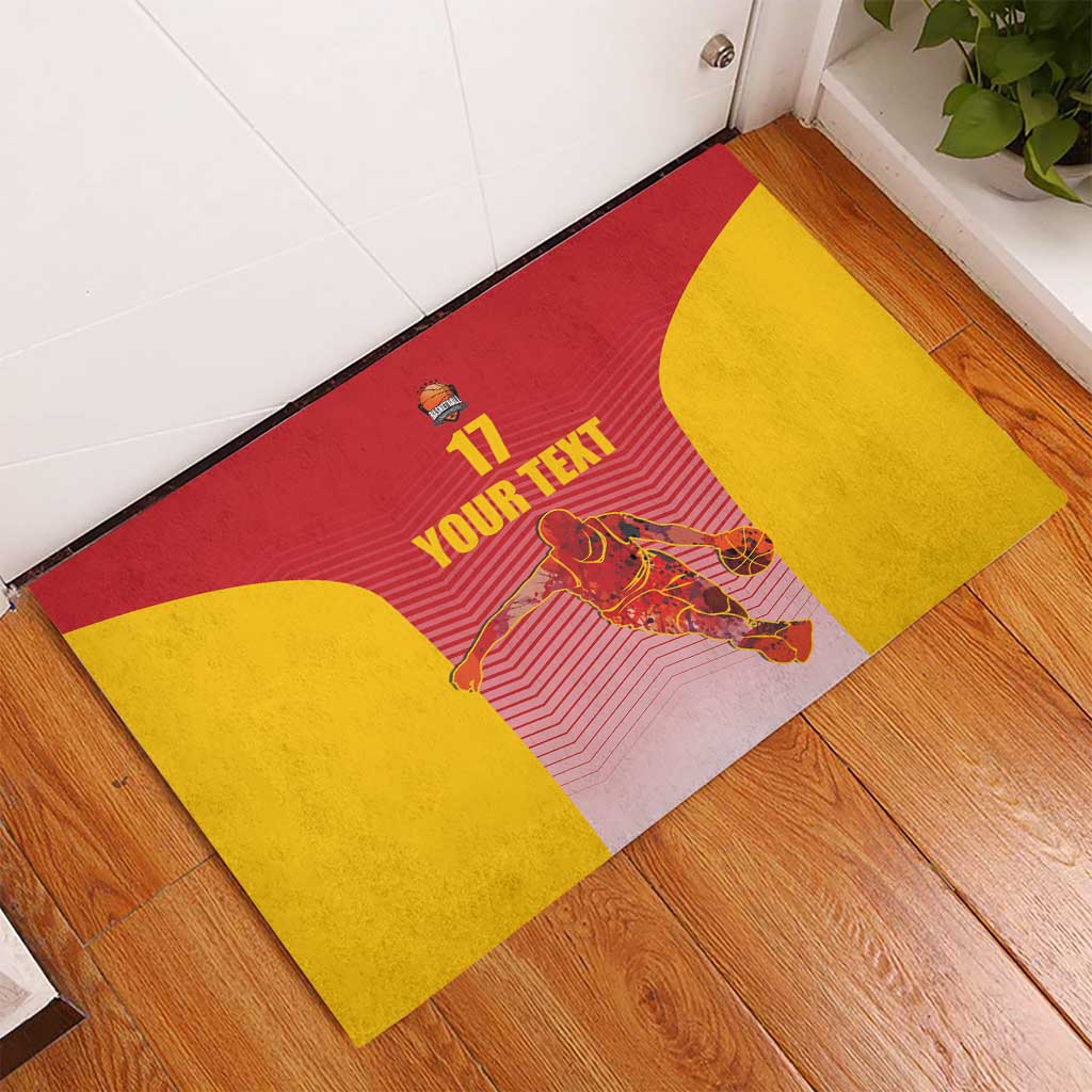 Custom Espana Basketball Spain Rubber Doormat Baloncesto Come on La Roja Red Style