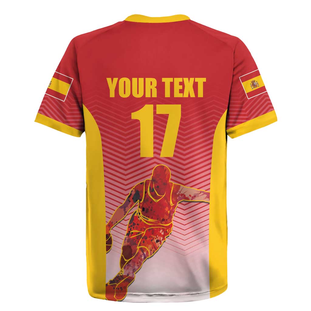 Custom Espana Basketball Spain Rugby Jersey Baloncesto Come on La Roja Red Style