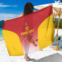 Custom Espana Basketball Spain Sarong Baloncesto Come on La Roja Red Style