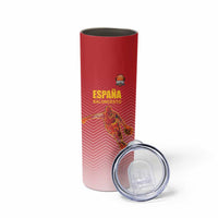 Custom Espana Basketball Spain Skinny Tumbler Baloncesto Come on La Roja Red Style