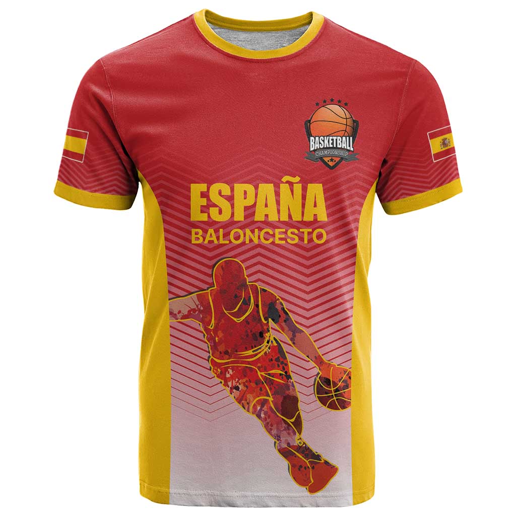 Custom Espana Basketball Spain T Shirt Baloncesto Come on La Roja Red Style
