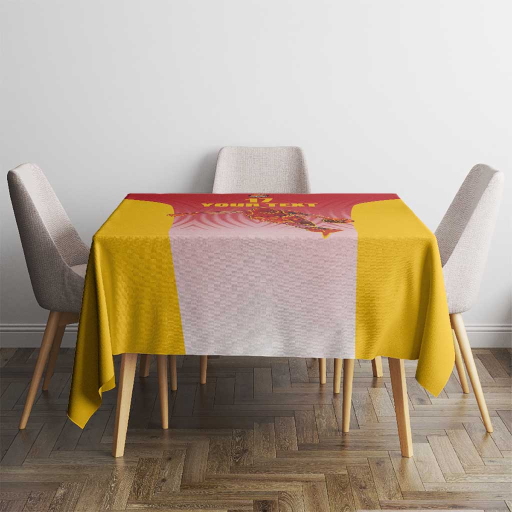Custom Espana Basketball Spain Tablecloth Baloncesto Come on La Roja Red Style