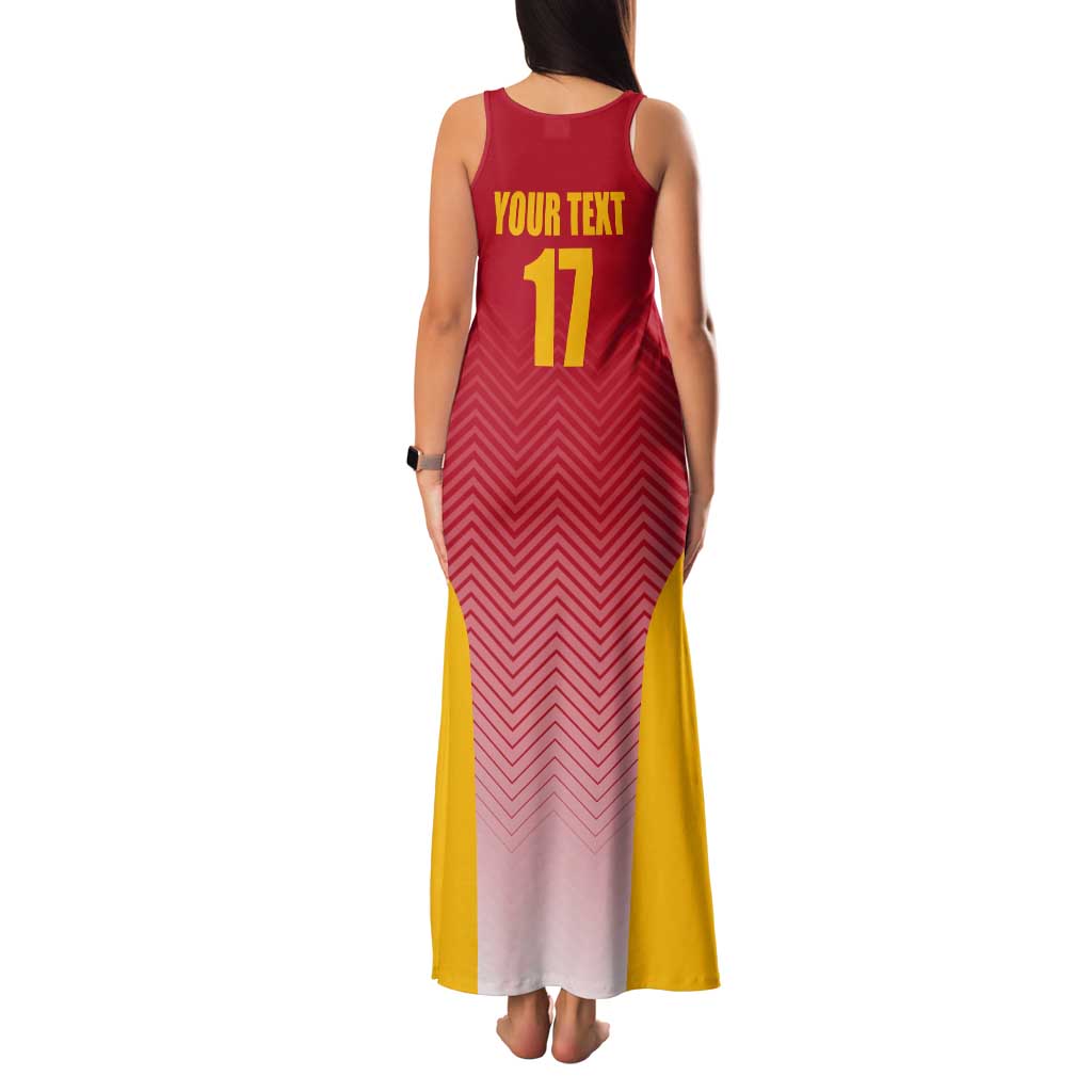 Custom Espana Basketball Spain Tank Maxi Dress Baloncesto Come on La Roja Red Style
