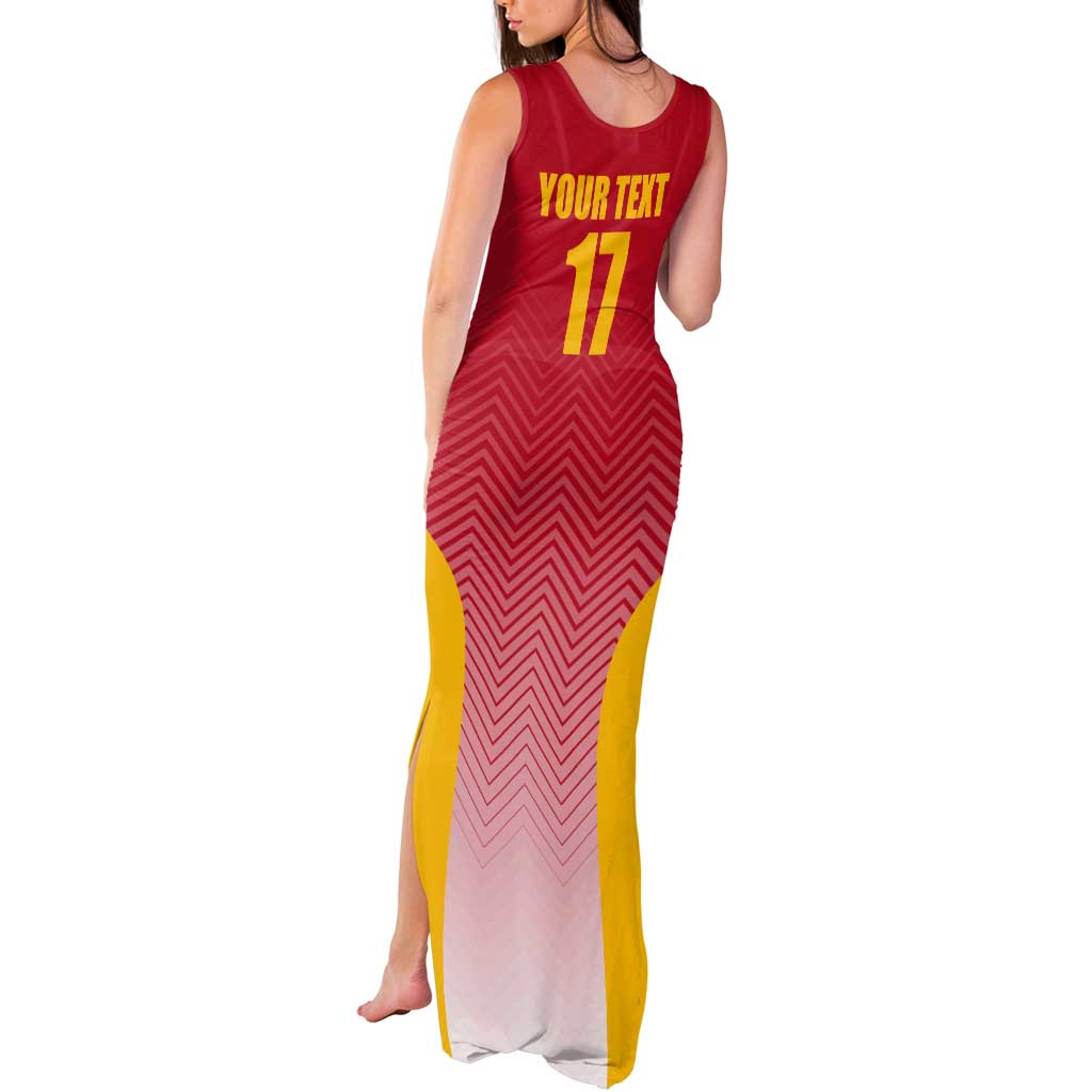 Custom Espana Basketball Spain Tank Maxi Dress Baloncesto Come on La Roja Red Style