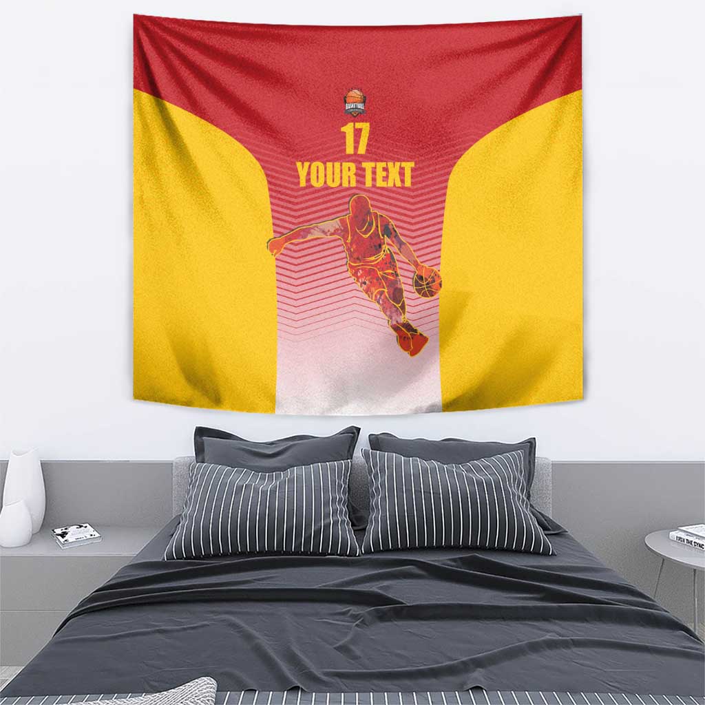 Custom Espana Basketball Spain Tapestry Baloncesto Come on La Roja Red Style