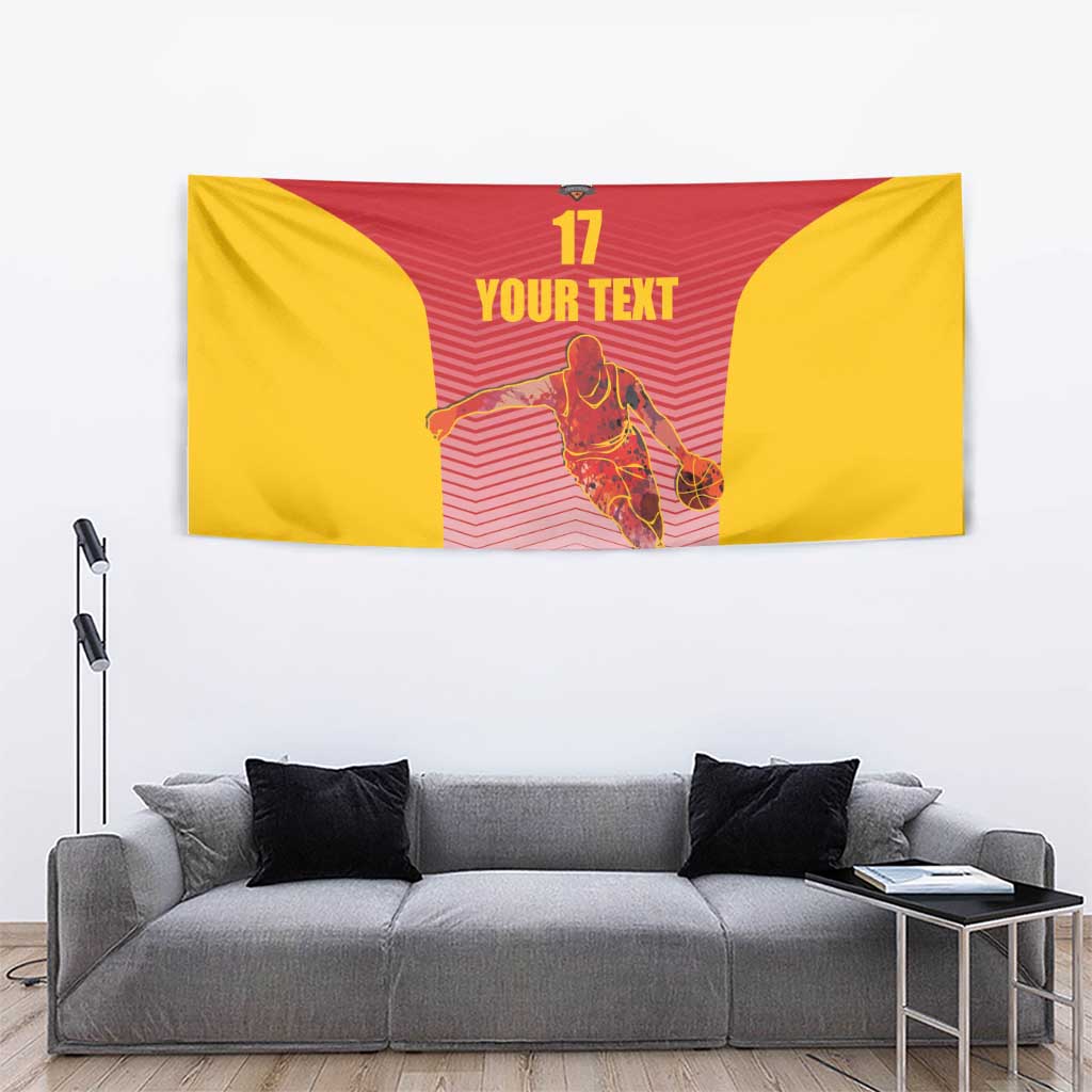 Custom Espana Basketball Spain Tapestry Baloncesto Come on La Roja Red Style