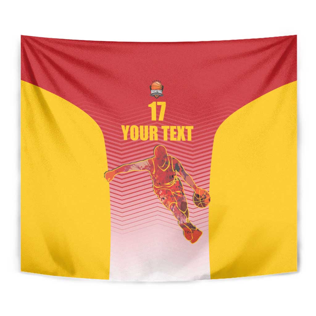 Custom Espana Basketball Spain Tapestry Baloncesto Come on La Roja Red Style