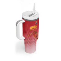 Custom Espana Basketball Spain Tumbler With Handle Baloncesto Come on La Roja Red Style