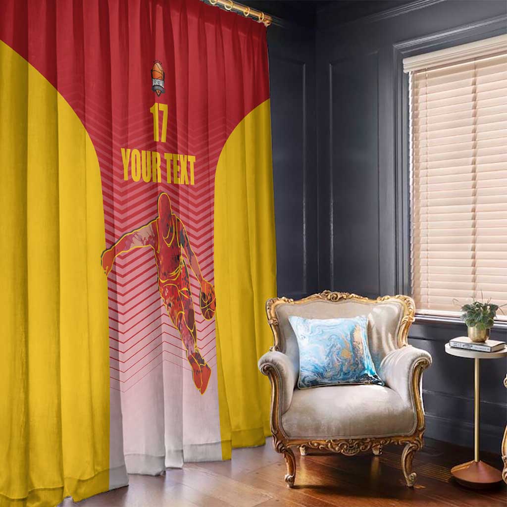 Custom Espana Basketball Spain Window Curtain Baloncesto Come on La Roja Red Style