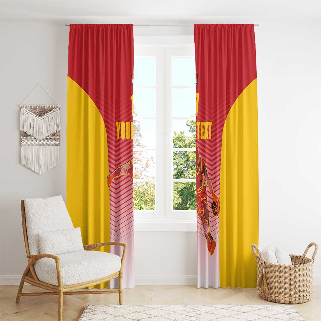 Custom Espana Basketball Spain Window Curtain Baloncesto Come on La Roja Red Style