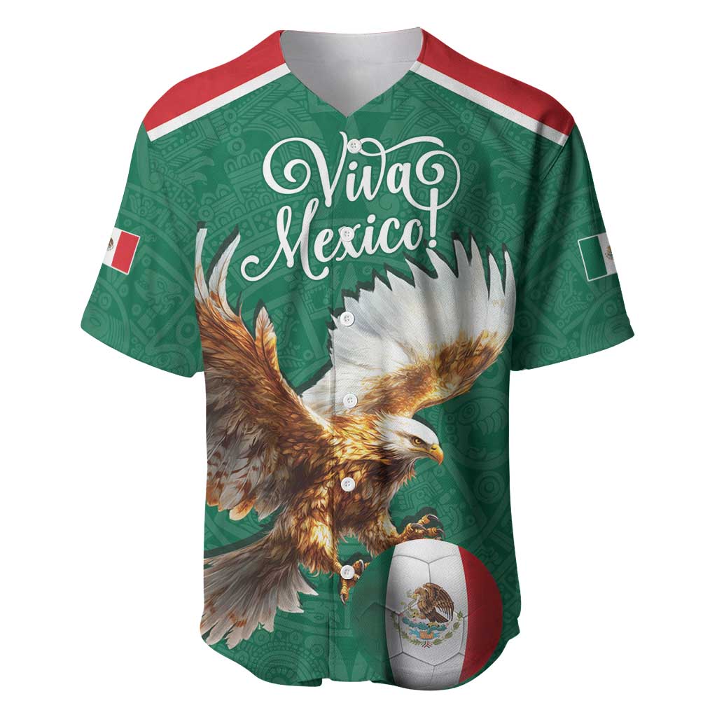 Personalized Viva Mexico Football Baseball Jersey Mexican Eagle Mascot with Sporty Style