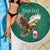 Personalized Viva Mexico Football Beach Blanket Mexican Eagle Mascot with Sporty Style