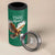 Personalized Viva Mexico Football 4 in 1 Can Cooler Tumbler Mexican Eagle Mascot with Sporty Style