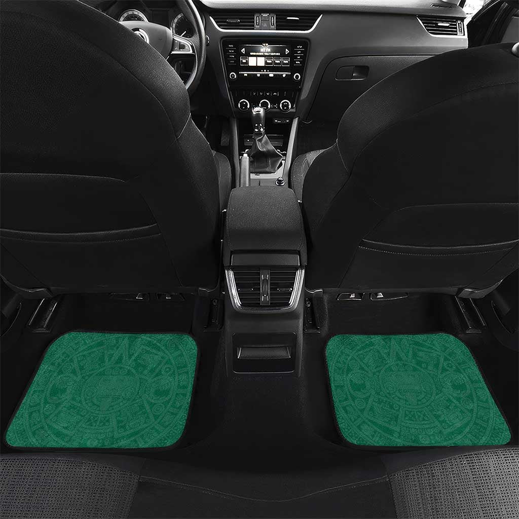 Personalized Viva Mexico Football Car Mats Mexican Eagle Mascot with Sporty Style