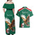 Personalized Viva Mexico Football Couples Matching Off Shoulder Maxi Dress and Hawaiian Shirt Mexican Eagle Mascot with Sporty Style